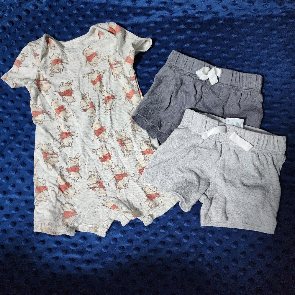 Shorts romper with 2 shorts